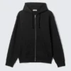 Classic Zip Hoodie – Black