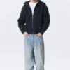 Classic Zip Hoodie – Navy Blue
