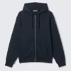 Classic Zip Hoodie – Navy Blue