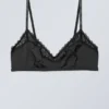 Cleo Triangle Bralette – Black