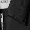 Collared Puffer Jacket – Black