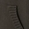 Compact Knitted Zip Hoodie – Dark Grey