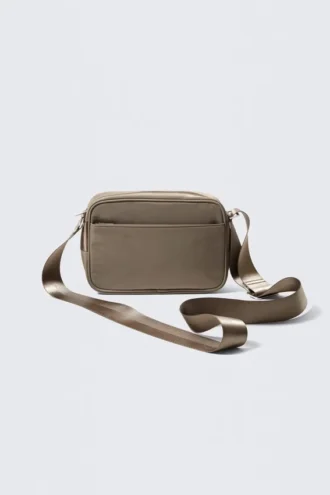 Compact Unisex Crossbody Bag – Dark Mole