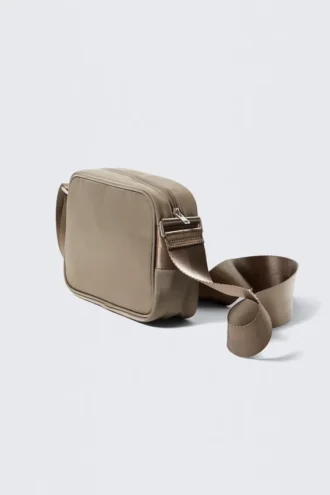 Compact Unisex Crossbody Bag – Dark Mole