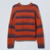 Connor Wool Blend Sweater – Blue & Red Stripes