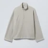 Cora Oversized Fleece Sweatshirt – Light Mole