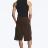 Cotton Chino Shorts – Dark Brown