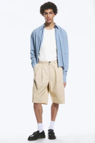 Cotton Chino Shorts – Light Dusty Beige