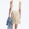 Cotton Chino Shorts – Light Dusty Beige