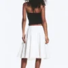 Cotton Circle Skirt – Dusty White