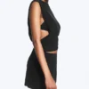 Cotton Mini Skirt – Black