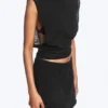 Cotton Mini Skirt – Black