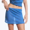 Cotton Mini Skirt – Blue