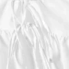 Cotton Poplin Tie-Front Pyjama Top – White