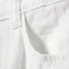 Crinkle Low Waist Loose Fit Trousers – White