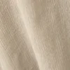 Crinkled Low-Rise Wide-Leg Trousers – Light Beige