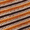 Crochet Halterneck Top – Striped Orange