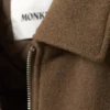 Cropped Boxy Zip Jacket – Soft Brown