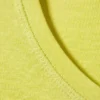 Cropped Printed Ribbed Cotton T-Shirt – Light Yellow