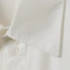 Cropped Short Sleeve Shirt – White