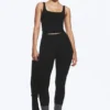 Cropped Sports Top – Black