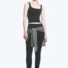 Cropped Sports Top – Dark Grey