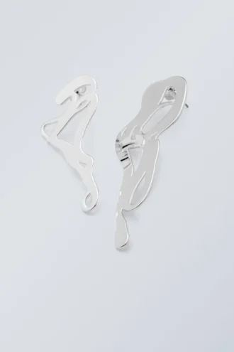 Curl Earrings – Silver
