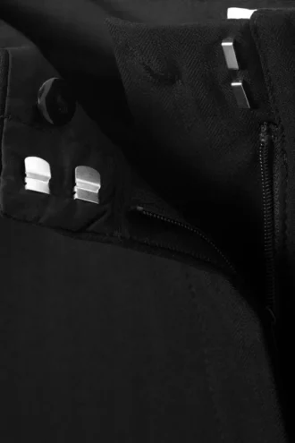 Cut-Off Waistband Suiting Trousers – Black