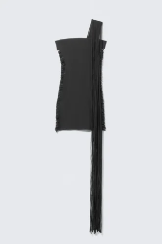 Cut-Out Strappy Mini Dress – Dark Grey