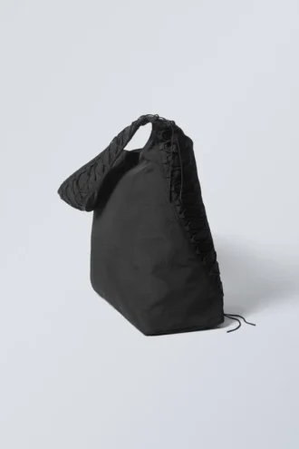 Dawa Drawstring Shoulder Bag – Black