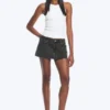 Denim Mini Skirt – Elegie Black – Black