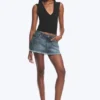 Denim Mini Skirt – Radio Blue – Medium Blue