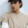 Distressed Cotton Canvas Baseball Cap – Cropped Black