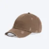 Distressed Cotton Canvas Baseball Cap – Distressed Light Brown