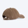 Distressed Cotton Canvas Baseball Cap – Distressed Light Brown