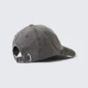 Distressed Cotton Canvas Baseball Cap – Grey – Trashed Camo