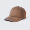 Distressed Cotton Twill Baseball Cap – Washed Brown