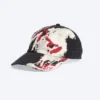 Distressed Embroidered Baseball Cap – Black