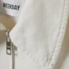 Distressed Twill Jacket – White