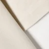 Double-Layered Cotton T-Shirt – Light Beige & White