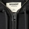Double-Layered Standard Zip Hoodie – Black