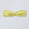 Draped Bandeau Bikini Top – Shiny Yellow