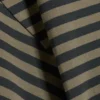 Draped Fitted T-Shirt – Dark Grey Stripe