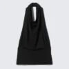 Draped Halter Top – Black
