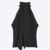 Draped Halterneck Top – Black