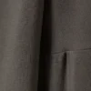 Draped Long-Sleeved Lyocell Top – Dark Mole