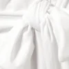 Draped Tie-Front Mini Dress – White