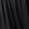 Draped Wide-Leg Satin Trousers – Dark Grey