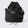 Drawstring Crossbody Bag – Black