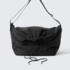 Drawstring Crossbody Bag – Black